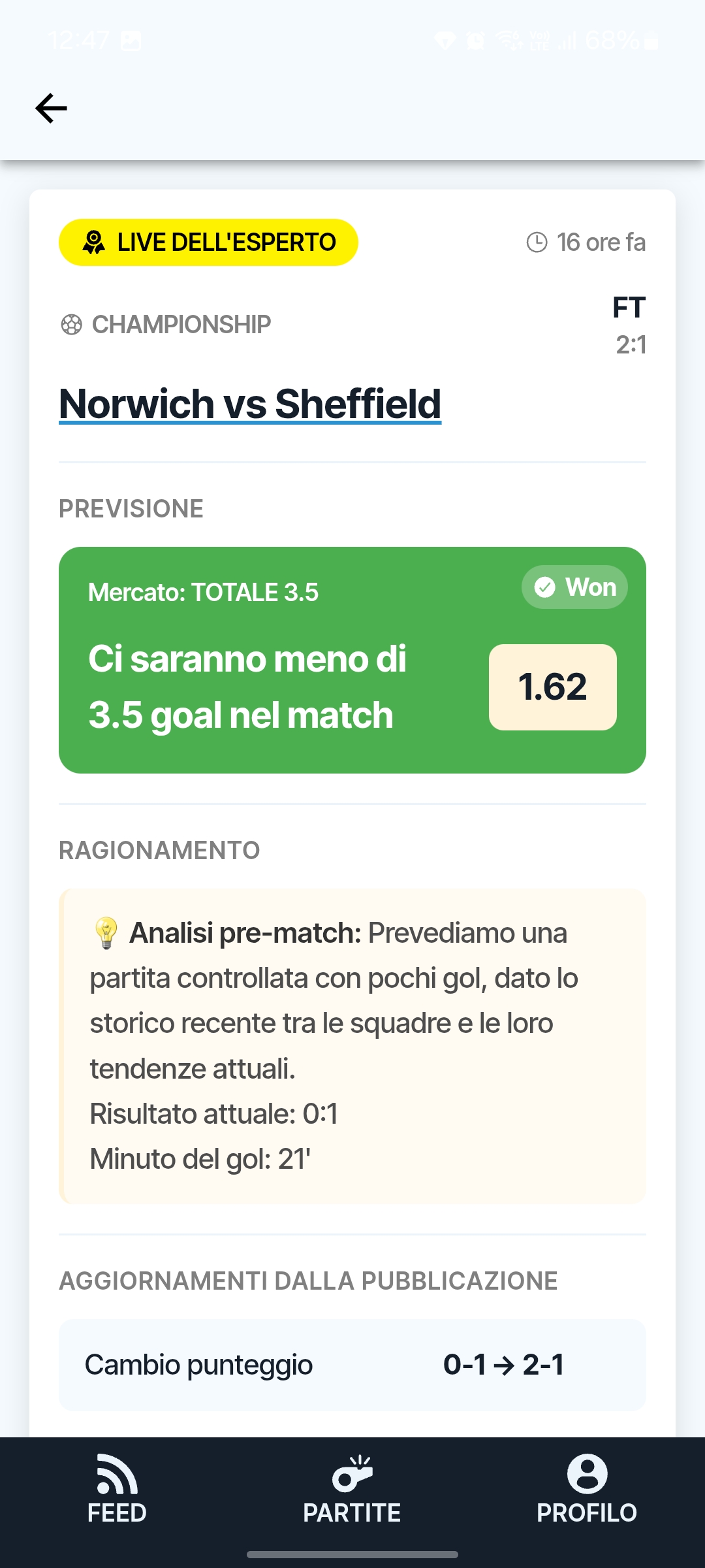 Avviso live